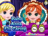 Frozen Baby Care Game Episodes-(Baby Anna Flu Caring Gameplay)-New Baby Princess Anna Games