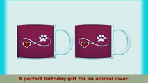 Veterinary Gifts Paw Prints Infinity Symbol Rescue Dog Cat 2 Pack Gift Coffee Mugs Tea 2a043fc1
