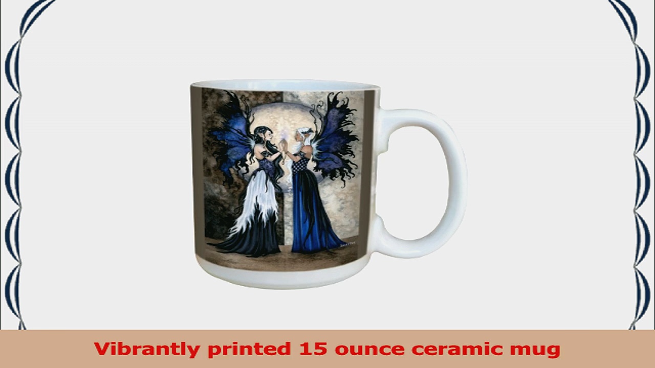 TreeFree Greetings lm43595 Fantasy Two Sisters Fairies Ceramic Mug with Full Sized Handle d303f46c