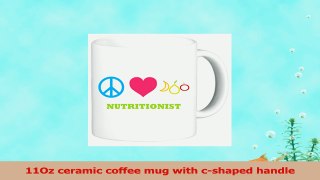 Rikki Knight Peace Love Nutritionist Photo Quality Ceramic Coffee Mug 11Ounce 70daa167