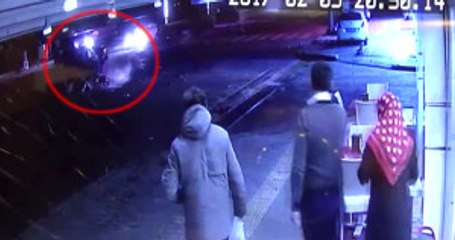 Ordu'daki Trafik Kazası Güvenlik Kamerasına Yansıdı