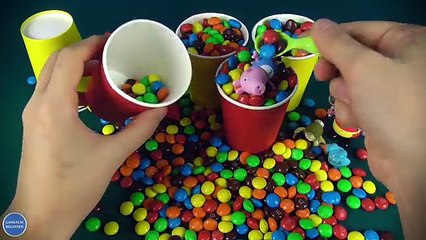 6 M&Ms Hide and Seek Surprise Cups with Peppa Pig, Kung-Fu Panda 3 and Minions Toys