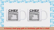 Gifts for Chefs Chef Nutritional Facts Label Gag Gift 2 Pack Gift Coffee Mugs Tea Cups d1f02fdf