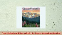 Yellowstone  Bear and Spring Flowers 24x36 Giclee Gallery Print Wall Decor Travel 74a99167