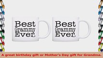 Mothers Day Gift for Grandma Best Grammy Ever 2 Pack Gift Coffee Mugs Tea Cups White a089ddc5