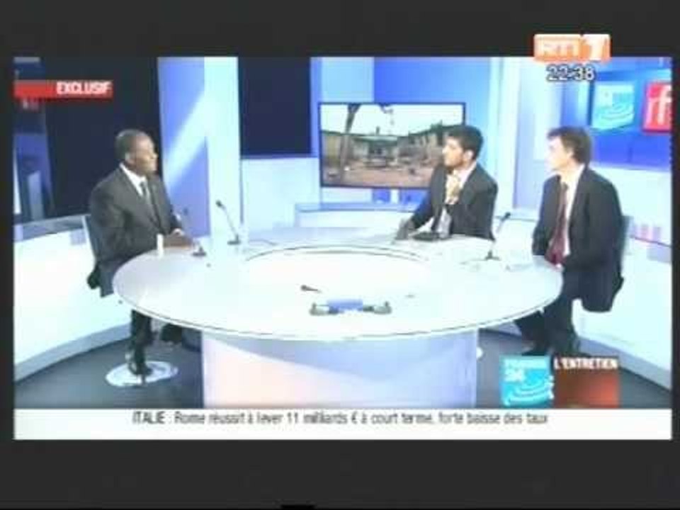 Le Président Alassane Ouattara, invité de l'émission L'Entretien de France24 (1ère Partie)