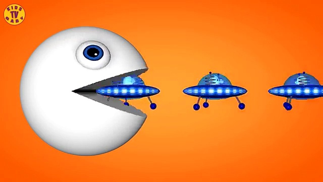 Learn Colors With Pacman For Kids And Toddlers - Funny Video For Kids