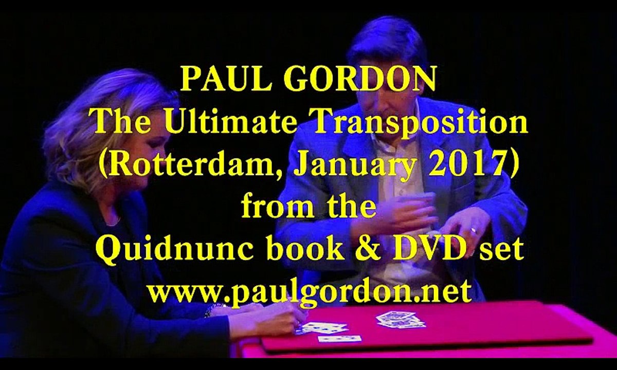 Paul Gordon's The Ultimate Transposition 2017 - Card Magic Trick