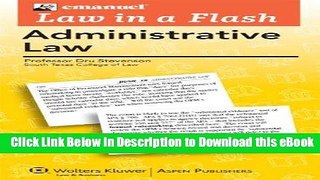 [Read Book] Law in a Flash Cards: Administrative Law Kindle