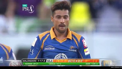 Muhammad Amir hatrick in psl 2