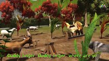 3D Dinosaurs Finger Family for Children | Farm Animals Finger Family | Animation Rhymes