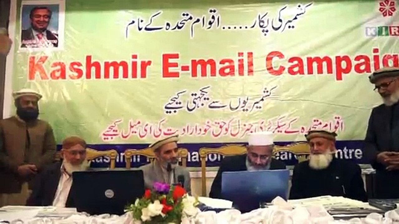 Email to Sec General United Nation  about Self determination of Kahsmiris