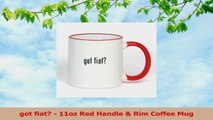 got fiat  11oz Red Handle  Rim Coffee Mug 99cfe9cf
