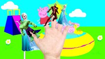The Finger Family collection Spiderman Frozen Elsa Peppa pig Lollipop Nursery Rhymes Lyrics and more