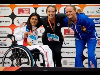 Women's 100m Freestyle S7 | Victory Ceremony | 2015 IPC Swimming World Championships Glasgow
