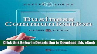 [Read Book] Business Communication: Process and Product (with Student Premium Website Printed