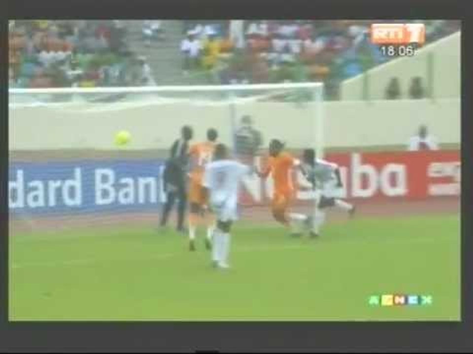 CAN 2012/Match Côte d'Ivoire - Soudan. (1-0). Drogba marque à la 39ème Minute