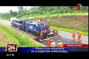 Tránsito casi inexistente en la Carretera Interoceánica