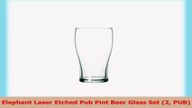 Elephant Laser Etched Pub Pint Beer Glass Set 2 PUB 3fec49ea