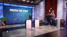 James Corden & Ellen Play Finish The Lyric & Sing Taylor Swift, Justin Bieber & MORE-hmsQ-T0CPvE