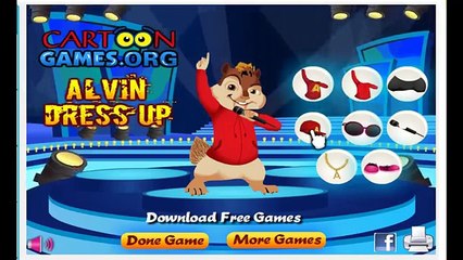 Alvin and the Chipmunks Dress Up - Cartoon Video Game For Kids