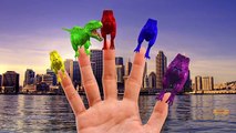 3D Animation Colors Hulk Gorilla Dinosaurs Finger family Nursery Rhymes for Children, Babies, Kids