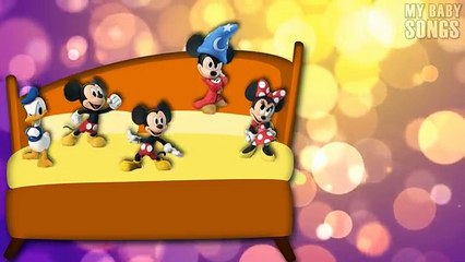 Mickey Donald | Five Little Monkeys Jumping on the Bed | Nursery Rhymes