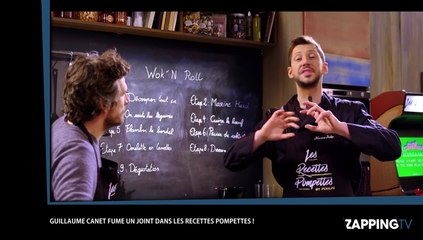 Guillaume Canet fume un joint dans Les Recettes pompettes