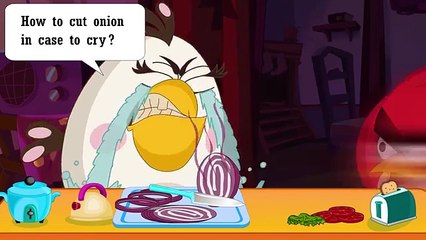 Angry Birds Animation : The way to cut onion in case to cry