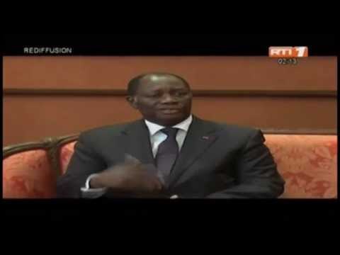 Le Président Alassane Ouattara de retour du Liberia à l`investiture d`Ellen Johnson-Sirleaf