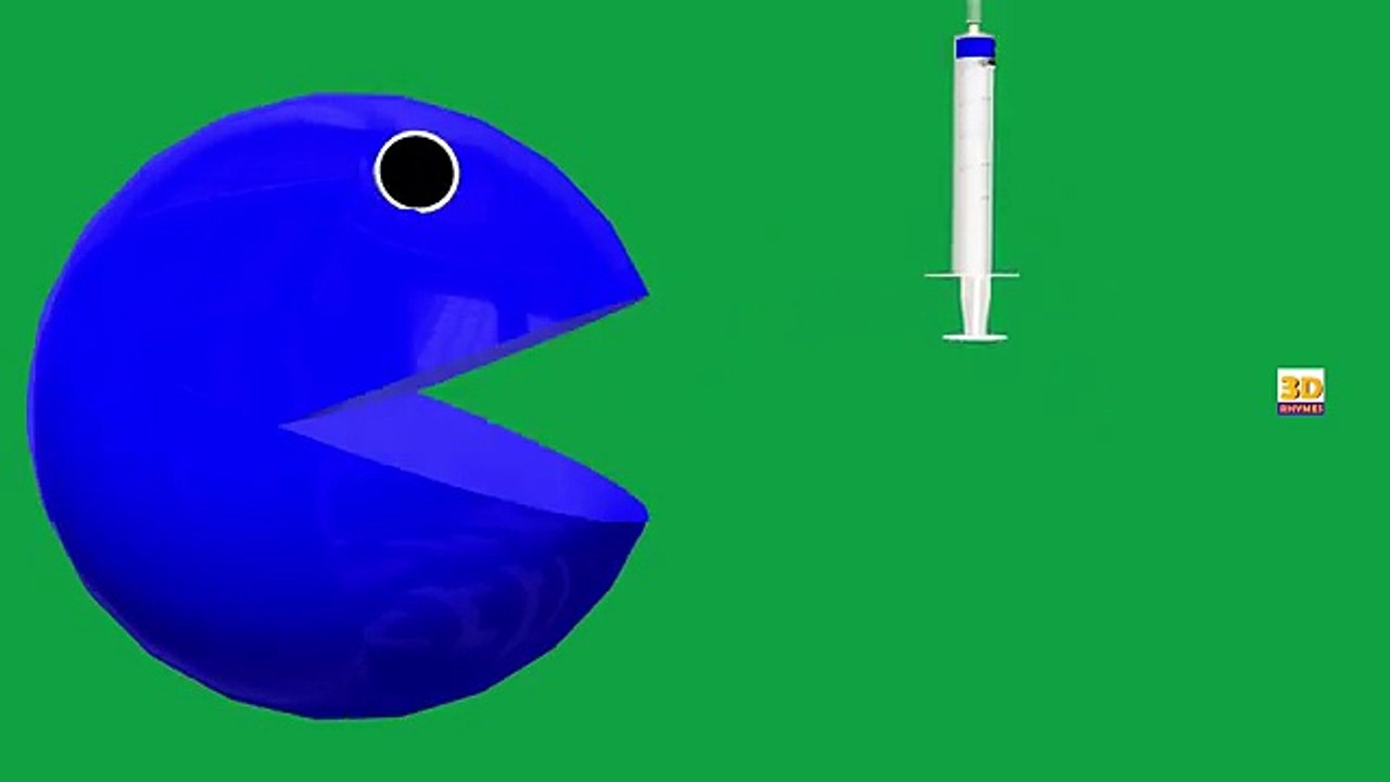 Pacman Funny Learning Colors Videos for Children Kids Baby Toddlers Teach Colours Pacman Injection