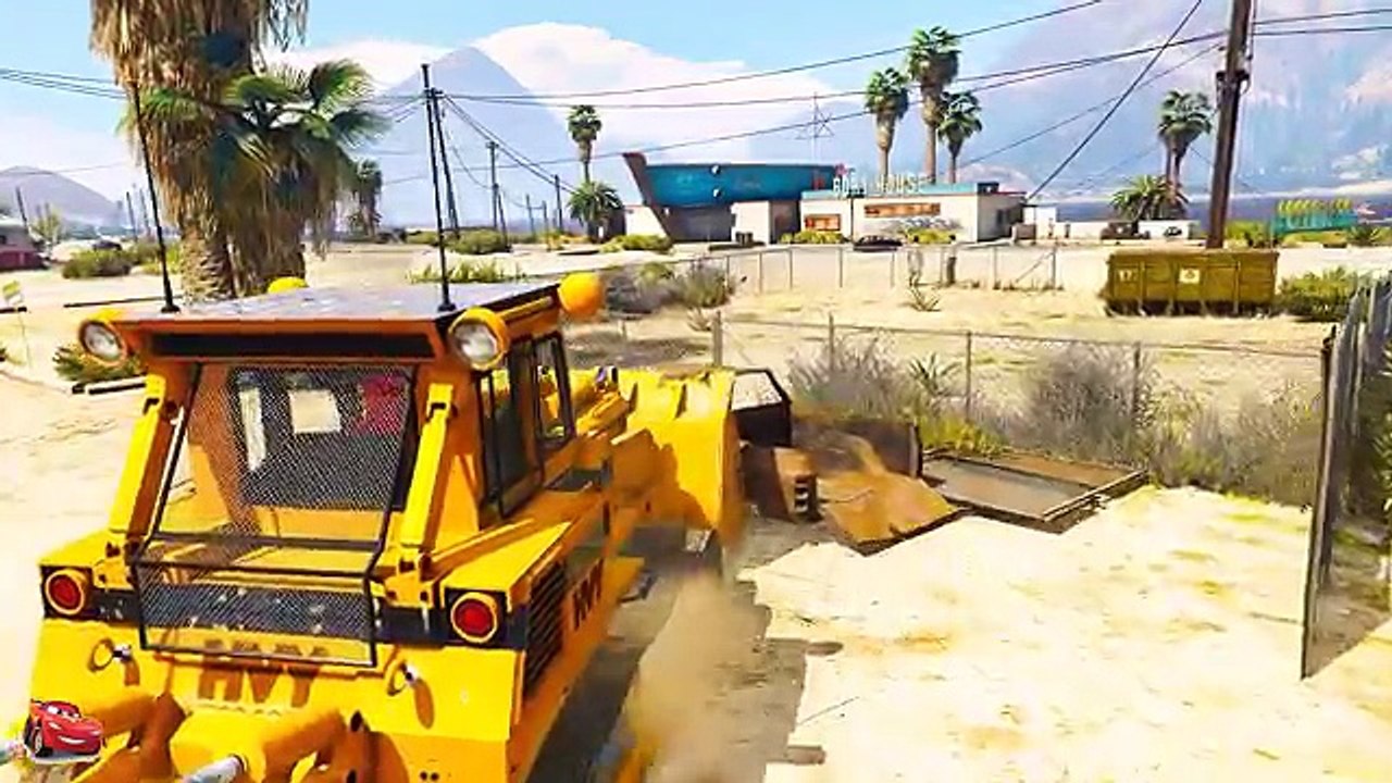 Truck carries a Tractor - Cartoons for children Spider-Man & Nursery rhymes Songs for Kids