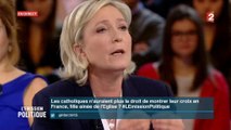 Marine Le Pen vous offre une minute de grand n'importe quoi sur  la laïcité