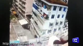 Just Like Film Scene See How Man Saves His Wife From Attempting Suicide