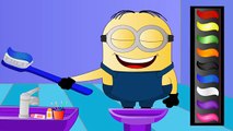 Learn Colors with Teeth Brush, Teach Colours, Funny Minions Banana Learning Videos by Baby Kids Toys