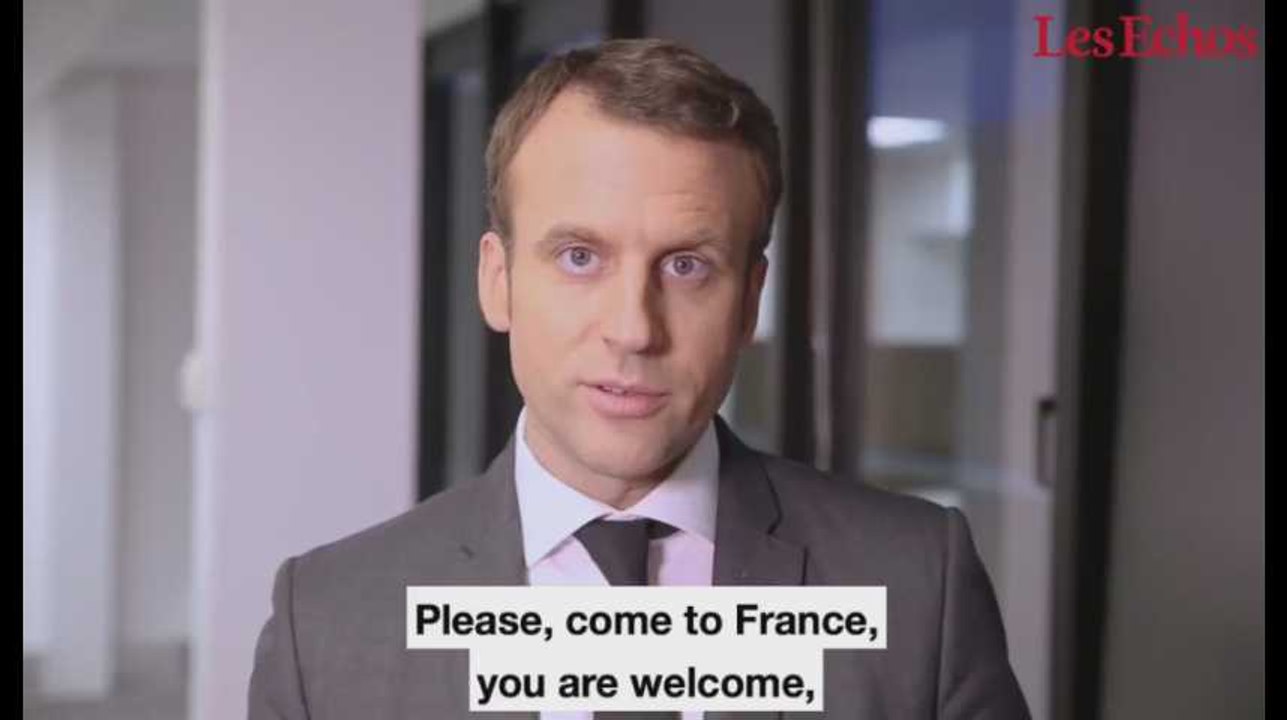 Sur Twitter, Emmanuel Macron envoie un message aux entrepreneurs américains