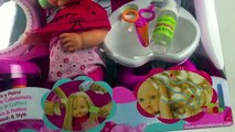 Pop Gaat Naar de Kapper Haar Wassen en Phönen Haar Stijltang Baby Pop Hair Salon Nenuco Doll