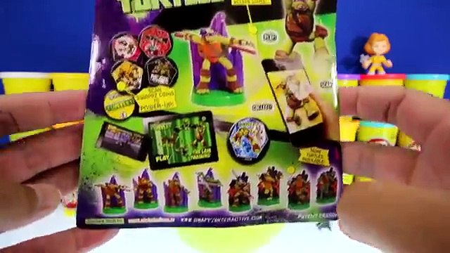 GIANT LEONARDO Surprise Egg Play Doh - TMNT Toys Funko Pop Mashems Transformers Minecraft