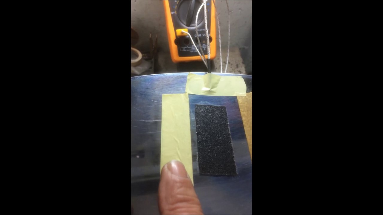 testing tape at 150 degrees