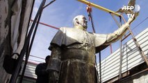 تمثال بطول خمسة أمتار للبابا فرنسيس في مدينة سيوداد خواريس