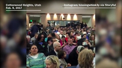 Angry Utahns pack Chaffetz’s home state town hall