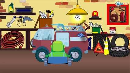 The Yellow Tow Truck rescues Cars Friends - Chi Chi Puh - Cars & Trucks for Kids Part 4