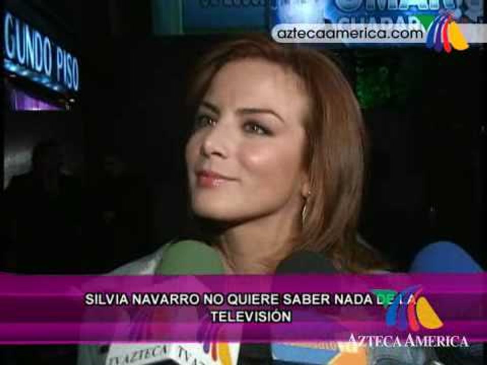 Silvia Navarro no quiere saber nada de la Television.