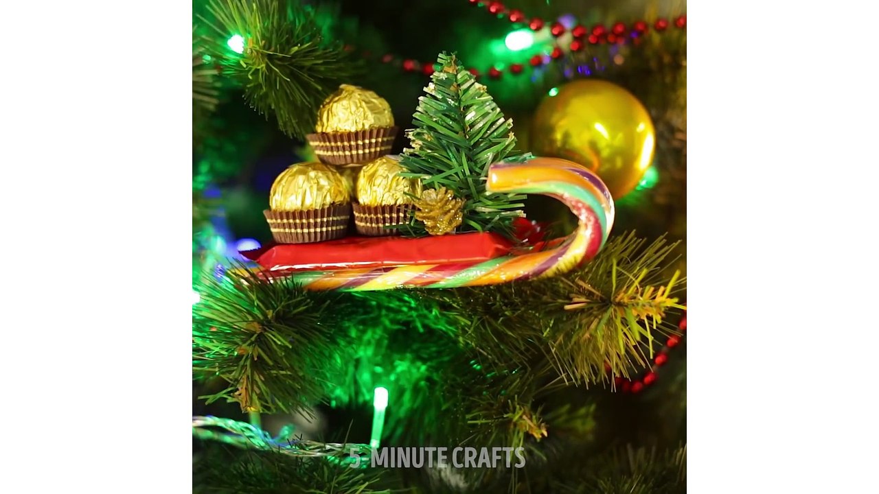 5 MINUTES CRAFTS | Holiday ornaments that take next to no time to make!