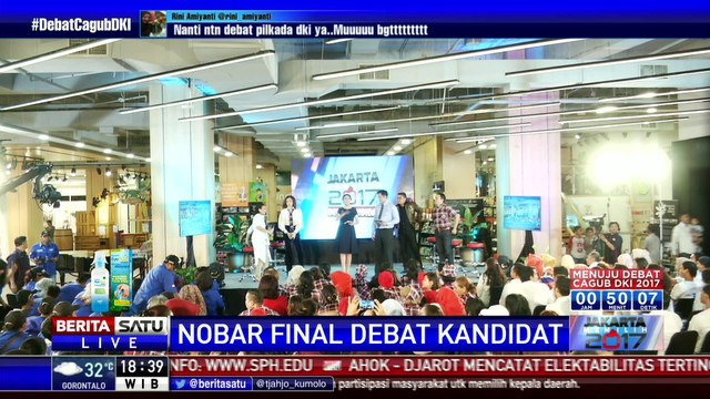 Special Report: Keseruan Nobar Debat Final Pilkada DKI di Kemang Village # 1