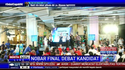 Special Report: Keseruan Nobar Debat Final Pilkada DKI di Kemang Village # 1