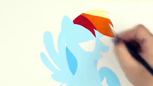RAINBOW DASH Speed Drawing - My Little Pony Watercolor Painting