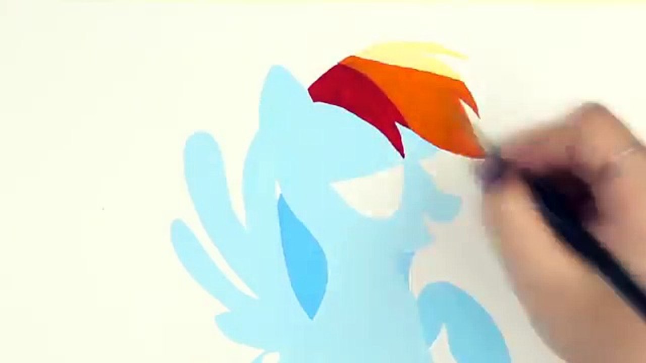 RAINBOW DASH Speed Drawing - My Little Pony Watercolor Painting
