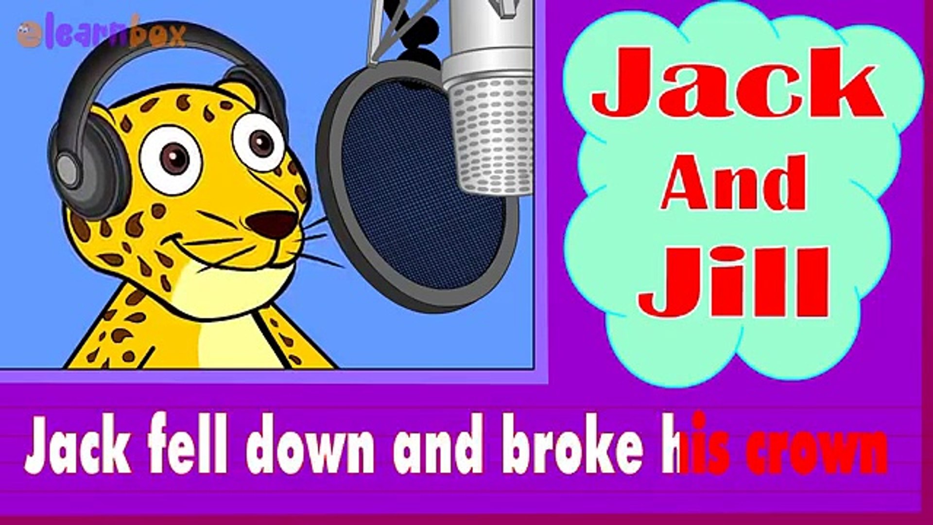 Jack And Jill Nursery Rhyme Animated Song With Full Lyrics For Childrens Video Dailymotion