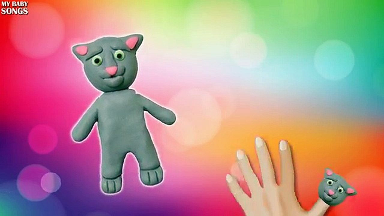 Talking Tom Friends Play Doh Finger Family Song Kids nursery rhyme